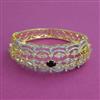 American Diamond Broad Kada with 2 Tone Plating