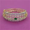 American Diamond Broad Kada with 2 Tone Plating