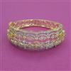 American Diamond Broad Kada with 2 Tone Plating