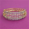American Diamond Broad Kada with 2 Tone Plating