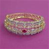 American Diamond Broad Kada with 2 Tone Plating