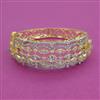 American Diamond Broad Kada with 2 Tone Plating