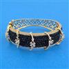 American Diamond Broad Kada with Mehndi Plating