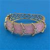 American Diamond Broad Kada with Mehndi Plating