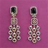 American Diamond Classic Earring with 2 Tone Plating