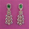 American Diamond Classic Earring with 2 Tone Plating