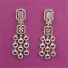 American Diamond Classic Earring with 2 Tone Plating