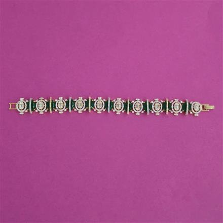 American Diamond Classic Bracelet with 2 Tone Plating