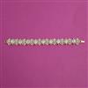 American Diamond Classic Bracelet with 2 Tone Plating