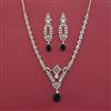 American Diamond Delicate Necklace with 2 Tone Plating