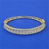 American Diamond Openable kada with Rhodium Plating 2 Tone Plating
