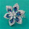 American Diamond Adjustable Ring with Rhodium Plating