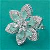 American Diamond Adjustable Ring with Rhodium Plating