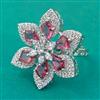 American Diamond Adjustable Ring with Rhodium Plating