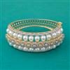 American Diamond Broad Kada with Rhodium Plating 2 Tone Plating