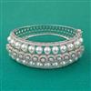 American Diamond Broad Kada with Rhodium Plating 2 Tone Plating