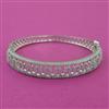 American Diamond Openable kada with Rhodium Plating 2 Tone Plating