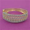 American Diamond Broad Kada with Rhodium Plating 2 Tone Plating