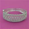 American Diamond Broad Kada with Rhodium Plating 2 Tone Plating