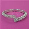 American Diamond Openable kada with Rhodium Plating