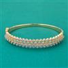 American Diamond Openable kada with Rhodium Plating 2 Tone Plating