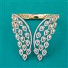 American Diamond Classic Kada with Rhodium Plating 2 Tone Plating