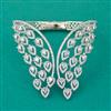 American Diamond Classic Kada with Rhodium Plating 2 Tone Plating