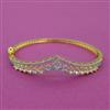 American Diamond Openable kada with Rhodium Plating 2 Tone Plating