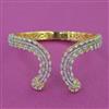 American Diamond Classic Kada with Rhodium Plating 2 Tone Plating