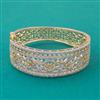 American Diamond Broad Kada with Rhodium Plating 2 Tone Plating