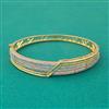 American Diamond Classic Kada with Rhodium Plating 2 Tone Plating