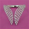 American Diamond Classic Kada with Rhodium Plating 2 Tone Plating