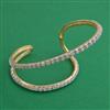 American Diamond Classic Kada with Rhodium Plating 2 Tone Plating