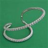 American Diamond Classic Kada with Rhodium Plating 2 Tone Plating