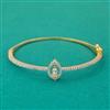 American Diamond Delicate Kada with Rhodium Plating 2 Tone Plating