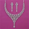 American Diamond Classic Necklace with Rhodium Plating 2 Tone Plating Mehndi Plating Carat Plating
