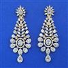 American Diamond Classic Earring with Rhodium Plating 2 Tone Plating Mehndi Plating
