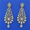 American Diamond Classic Earring with Rhodium Plating 2 Tone Plating Mehndi Plating