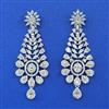 American Diamond Classic Earring with Rhodium Plating 2 Tone Plating Mehndi Plating