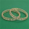 American Diamond Classic Bangles with 2 Tone Plating