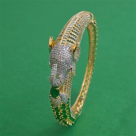 American Diamond Openable kada with 2 Tone Plating