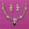 American Diamond Classic Necklace with 2 Tone Plating