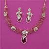 American Diamond Classic Necklace with 2 Tone Plating