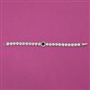 American Diamond Classic Bracelet with Rhodium Plating