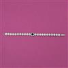 American Diamond Classic Bracelet with Rhodium Plating