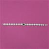 American Diamond Classic Bracelet with Rhodium Plating