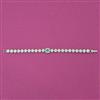 American Diamond Classic Bracelet with Rhodium Plating