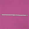 American Diamond Classic Bracelet with Rhodium Plating