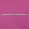 American Diamond Classic Bracelet with Rhodium Plating