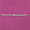 American Diamond Classic Bracelet with Rhodium Plating